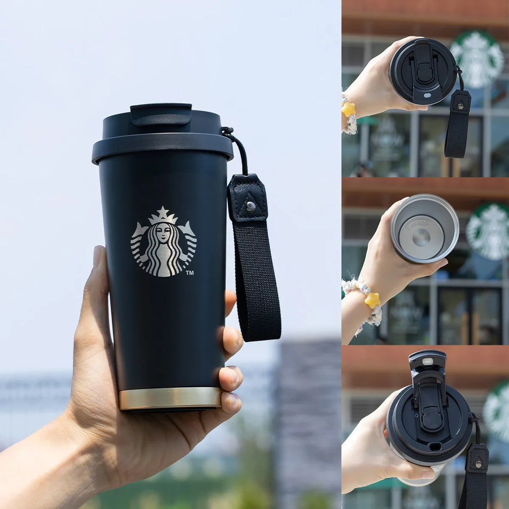 Starbucks 2025 Insulated Stainless Steel Thermos Premium Black Coffee Mug Portable Water Bottle Perfect Birthday Gift