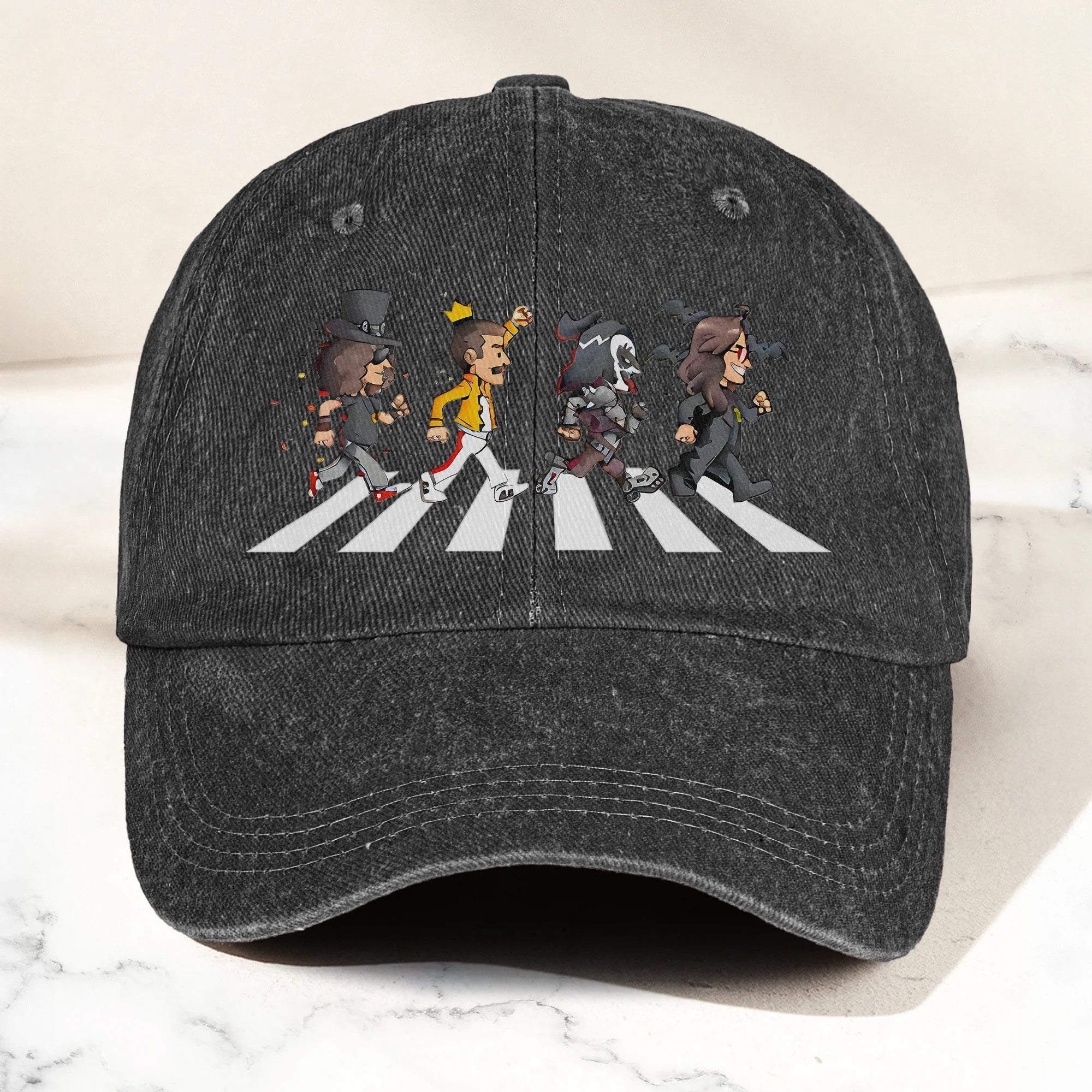 Rock Legends AR Crosswalk Cap – Retro Guitar Icons Dad Hat