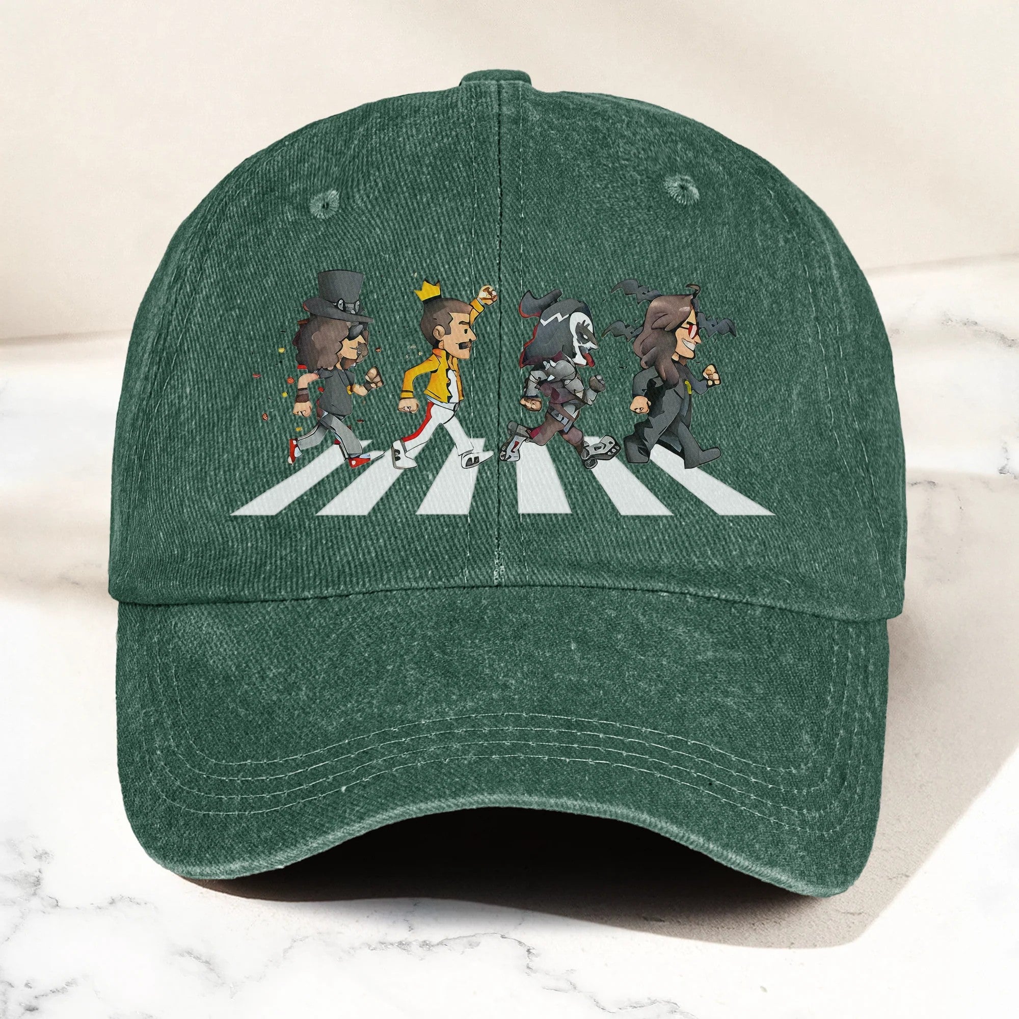 Rock Legends AR Crosswalk Cap – Retro Guitar Icons Dad Hat