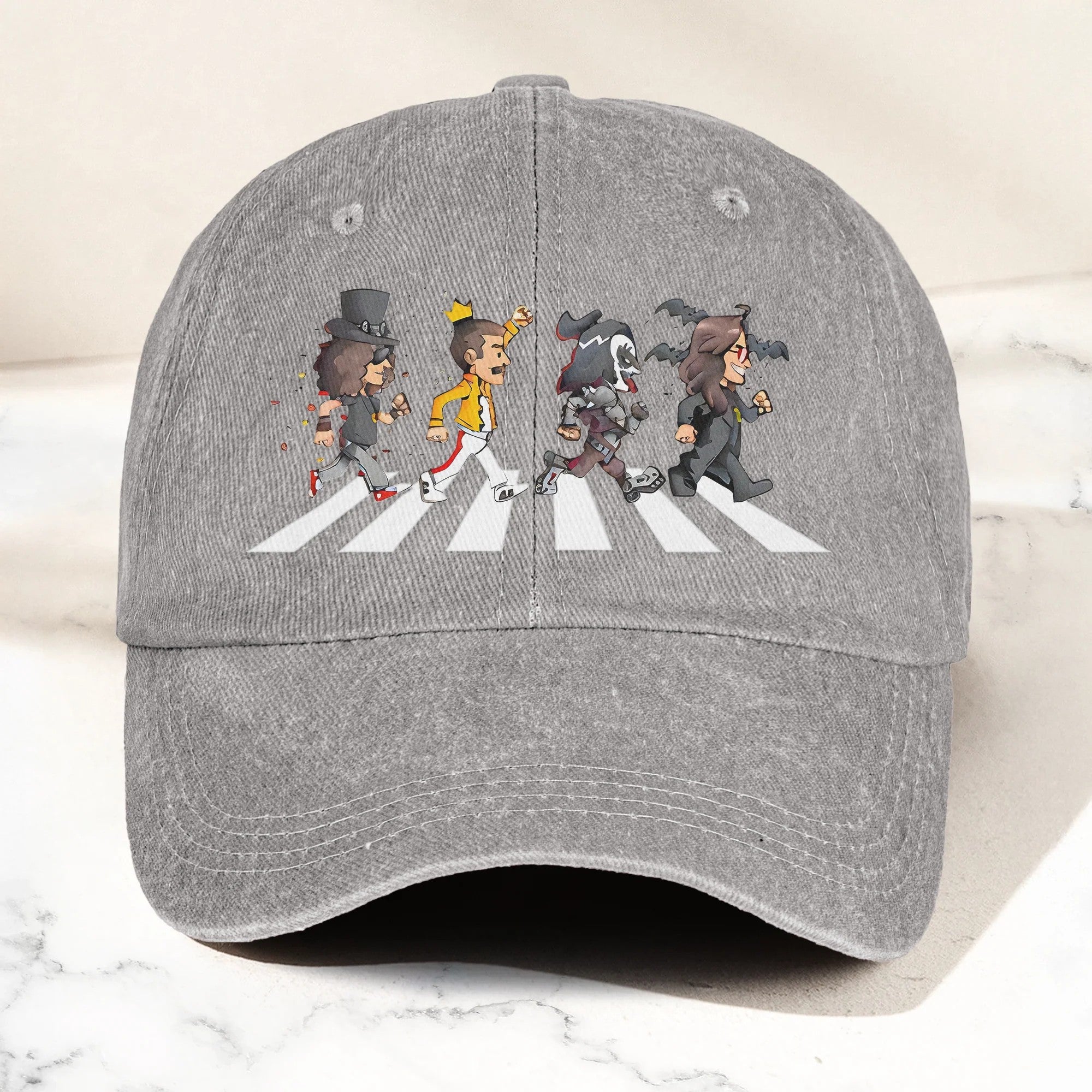 Rock Legends AR Crosswalk Cap – Retro Guitar Icons Dad Hat