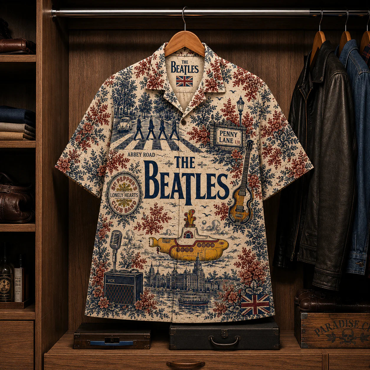 The Beatles Luxury Hawaiian Shirt - Tropical Inspired Hawaiian Special Shirt Yellow Submarine