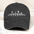 TPE Crosswalk Denim Cap – Minimal Cartoon Quartet Dad Hat