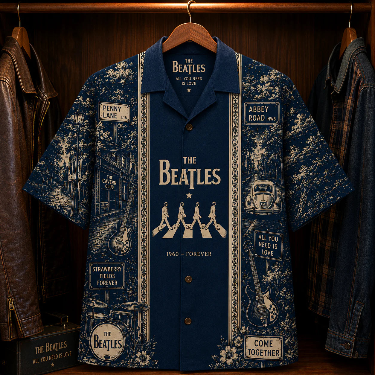 The Beatles Luxury Hawaiian Shirt - Designer Brand Inspired Hawaiian Special Edition