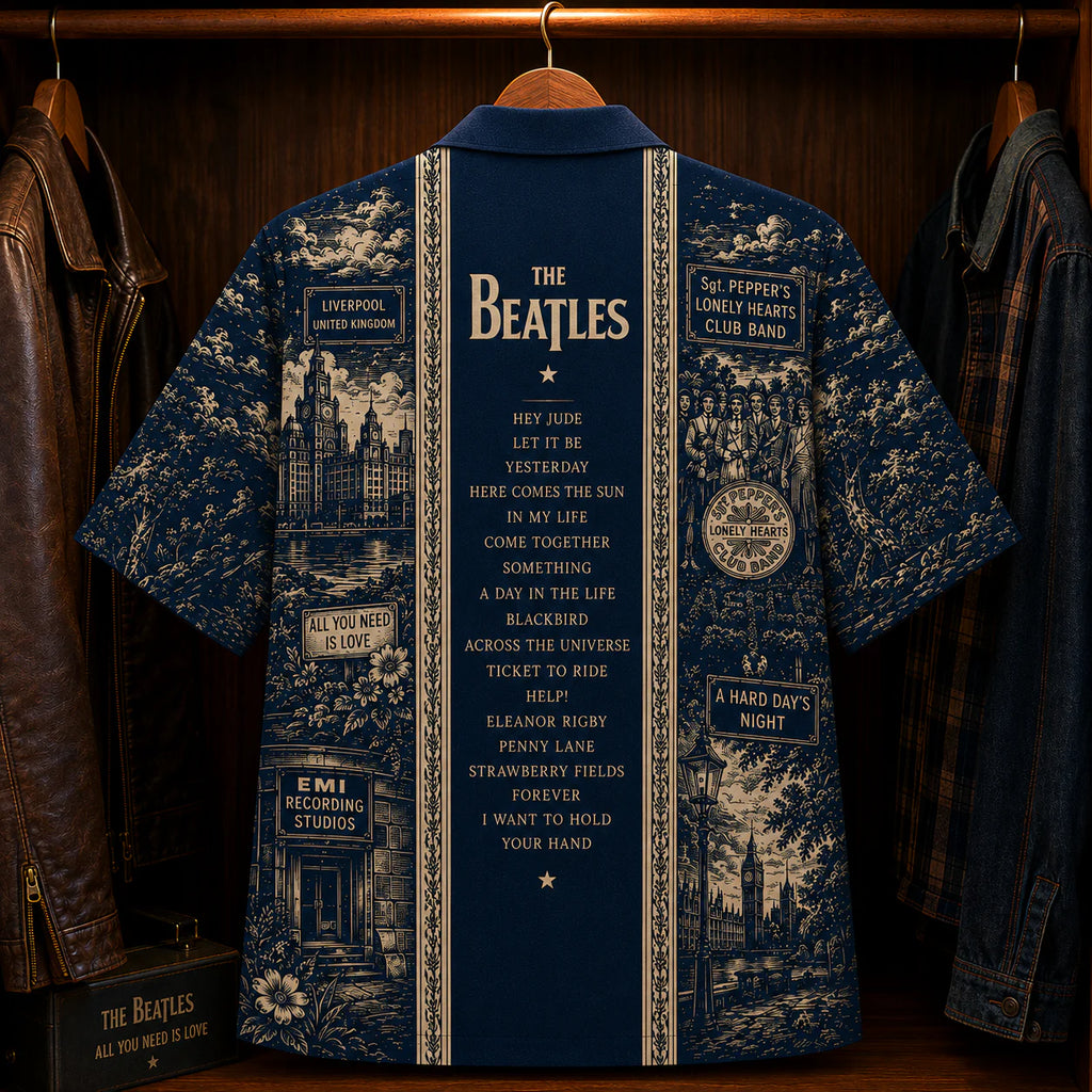The Beatles Luxury Hawaiian Shirt - Designer Brand Inspired Hawaiian Special Edition