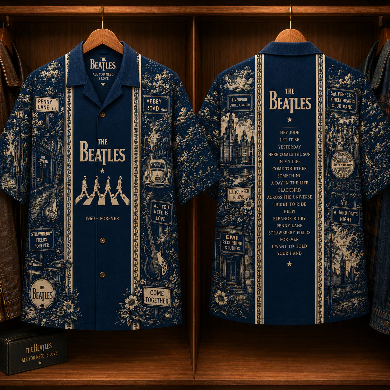The Beatles Luxury Hawaiian Shirt - Designer Brand Inspired Hawaiian Special Edition