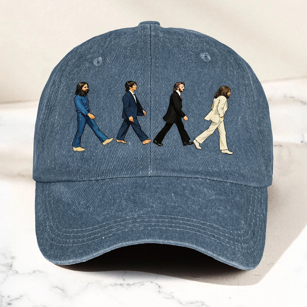 TBE AR Denim Dad Cap – Iconic Quartet Walk Design