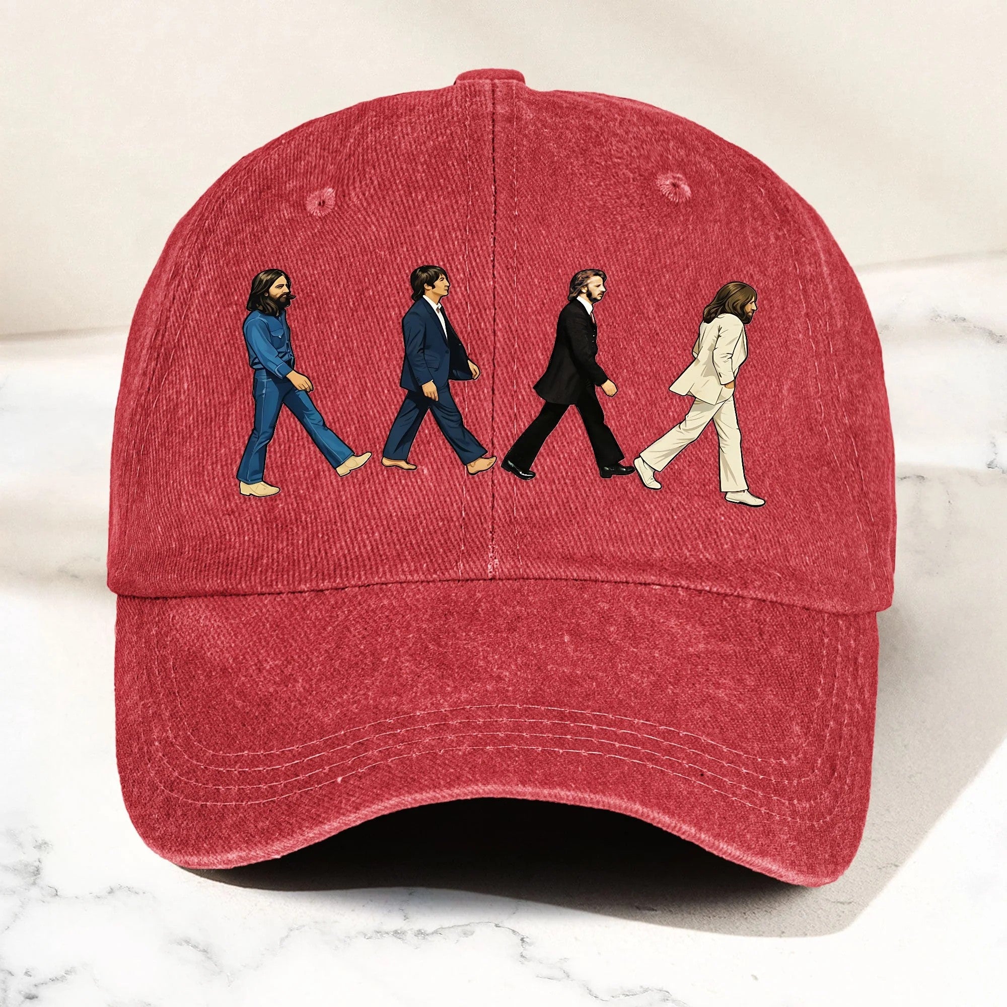 TBE AR Denim Dad Cap – Iconic Quartet Walk Design