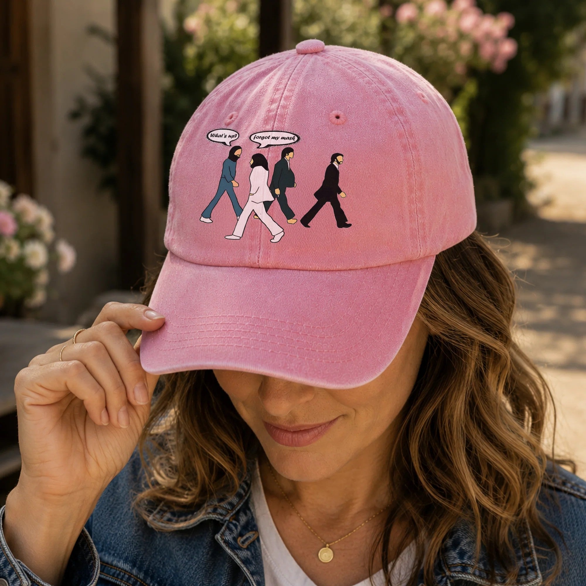 TBE AR Denim Dad Cap – Retro Quartet Walk Style
