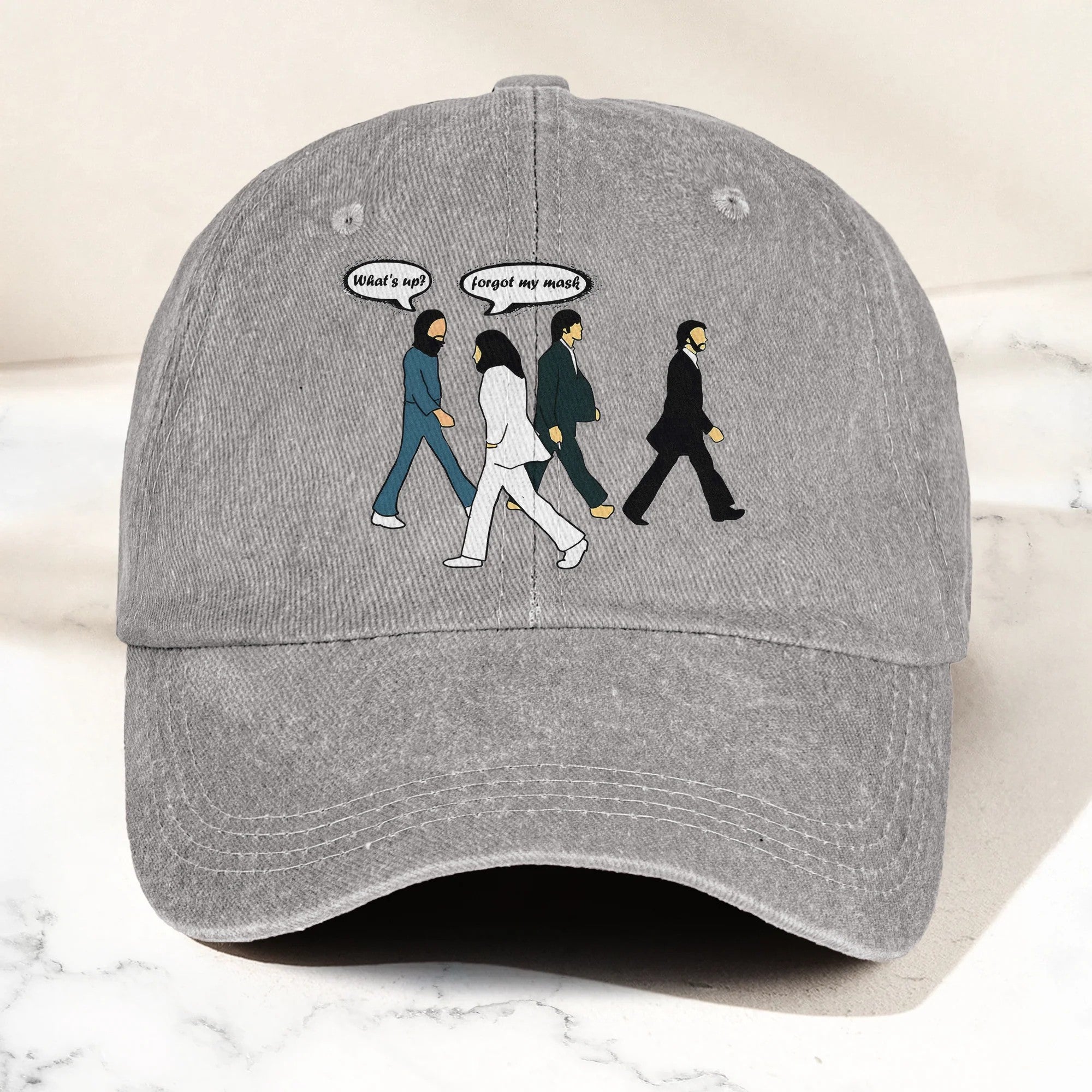 TBE AR Denim Dad Cap – Retro Quartet Walk Style
